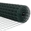 vidaXL Valla con Poste Verde 0,4 x 50 m Acero y PVC