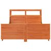vidaXL Cama sin colch&oacute;n madera maciza pino marr&oacute;n cera 150x200 cm