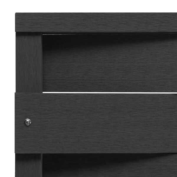 vidaXL Panel de valla WPC negro 170x180 cm