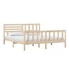 vidaXL Estructura de cama de madera maciza super king 180x200 cm