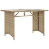 vidaXL Set comedor de jardín 2 pzas con cojines ratán sintético beige