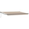 vidaXL Toldo Beige 4,5 x 3 m Poliester y metal