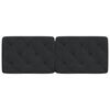 vidaXL Cabecero de cama acolchado terciopelo negro 140 cm