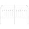 vidaXL Cabecero de metal blanco 135 cm