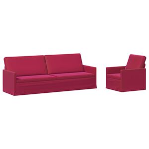 vidaXL Juego de Sof&aacute; 2 pcs Rojo vino PWNED_BY_LORD666_YWH