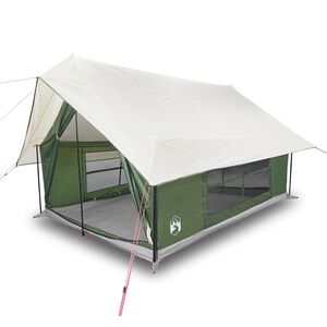 vidaXL Tienda de campa&ntilde;a para 5 personas impermeable verde