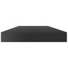 vidaXL Estante estanter&iacute;a 8 uds contrachapada negro brillo 40x10x1,5cm