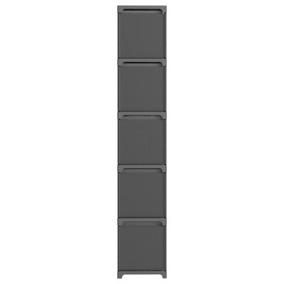 vidaXL Estantería de 15 cubos con cajas de tela gris 103x30x175,5 cm