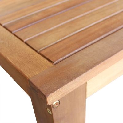 vidaXL Set de mesa y taburete de bar 7 unids madera maciza de acacia