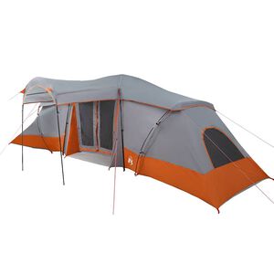 vidaXL Tienda Familiar 6 persona Gris y naranja