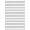 vidaXL Estor cebra gris claro 95x150 cm tejido ancho 90,9 cm poli&eacute;ster