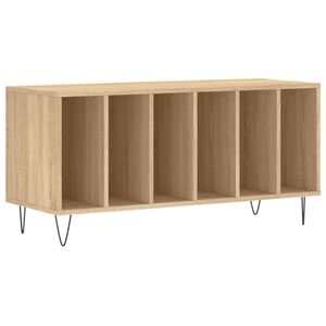 vidaXL Mueble discos madera contrachapada roble Sonoma 100x38x48 cm