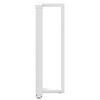 vidaXL Patas para mesa de bar en forma de T (2 unidades), color blanco, 50 x 35 x (110-111) cm, acero