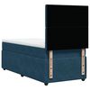 vidaXL Cama box spring con colch&oacute;n terciopelo azul oscuro 90x190 cm
