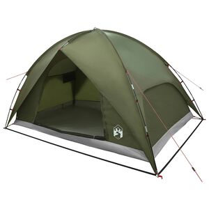 vidaXL Tienda de Camping con Cubierta de Lluvia Impermeable 4 persona