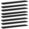 vidaXL Estantes para estanter&iacute;a 8 uds contrachapada negro 60x10x1,5 cm