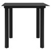 vidaXL Juego de comedor de jardín 3 piezas ratán PVC negro