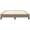 vidaXL Cama sin colch&oacute;n tela gris taupe 140x200 cm