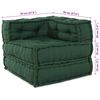 vidaXL Sof&aacute; modular 2 pcs Verde 140 x 70 x 56 cm tela