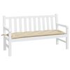 vidaXL Cojín de banco de jardín tela Oxford beige 150x50x7 cm
