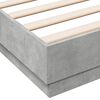 vidaXL Estructura de cama madera de ingenier&iacute;a gris hormig&oacute;n 140x200cm