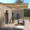 vidaXL Toldo manual retr&aacute;ctil con luz LED amarillo y blanco 300x250 cm
