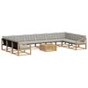 vidaXL Conjunto de sof&aacute;s de exterior 11 uds. 10 plaza