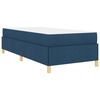vidaXL Cama tipo Box Spring Azul, Marrón y Blanco 80 x 200 cm tela