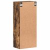 vidaXL Armario de pared para ba&ntilde;o con estante TULUM Roble ahumado