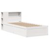 vidaXL Estructura cama sin colch&oacute;n madera maciza pino blanca 100x200cm