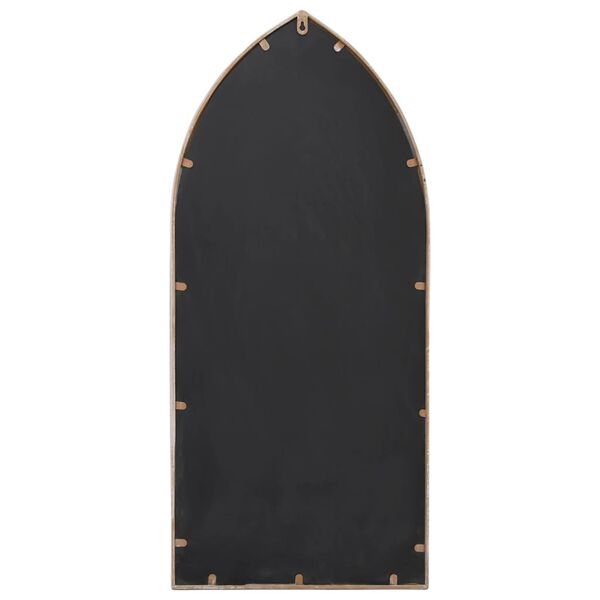 vidaXL Espejo de hierro color arena para uso interior 100x45 cm