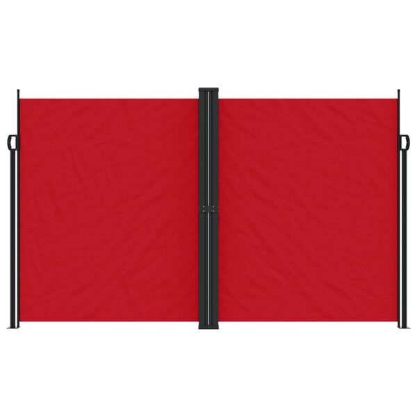 vidaXL Toldo lateral retr&aacute;ctil rojo 200x600 cm
