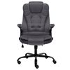 vidaXL Silla de oficina de terciopelo gris oscuro