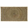 vidaXL Alfombra de &aacute;rea Negro 60 x 110 cm yute