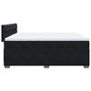 vidaXL Cama box spring con colch&oacute;n terciopelo negro 200x200 cm