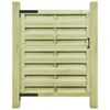 vidaXL Puerta de valla madera de pino impregnada verde 100x125 cm