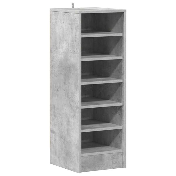 vidaXL Mueble zapatero madera contrachapada gris hormig&oacute;n 31,5x35x90cm