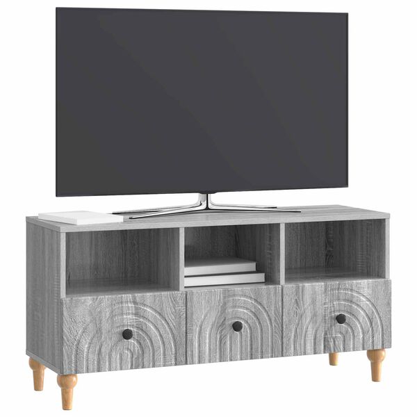 vidaXL Mueble de TV Gris Sonoma 102 x 34,5 x 50 cm