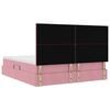 vidaXL Cama con almacenamiento Rosa 180 x 200 cm Terciopelo