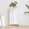vidaXL Puerta de armario de lamas 2 uds blanco 99x29,5 cm