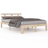 vidaXL Estructura de cama sin colch&oacute;n madera maciza 160x200 cm