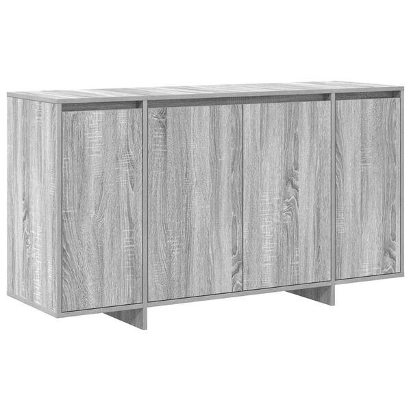 vidaXL Aparador Gris Sonoma 135 x 41 x 75 cm Madera de ingenier&iacute;a