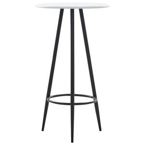 vidaXL Mesa alta de cocina MDF blanco 60x107,5 cm