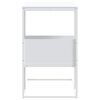 vidaXL Mesa auxiliar de madera contrachapada blanco 55x36x59,5 cm