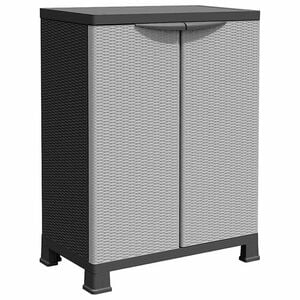 vidaXL Armario de pl&aacute;stico dise&ntilde;o de rat&aacute;n 68x39x92 cm