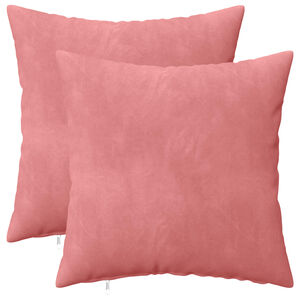 vidaXL Coj&iacute;n con almohada HEERLEN 2 uds. Rosa Terciopelo