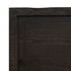 vidaXL Tablero mesa madera roble tratada marr&oacute;n oscuro 200x50x(2-4) cm