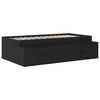 vidaXL Cama con almacenamiento Roble negro 234 x 118 x 53.5 cm