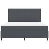 vidaXL Cama tipo Box Spring Gris oscuro y blanco 203 x 180 x 128 cm
