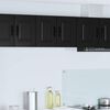 vidaXL Mueble de Cocina con estante 2 pcs Negro 30 x 31 x 40 cm